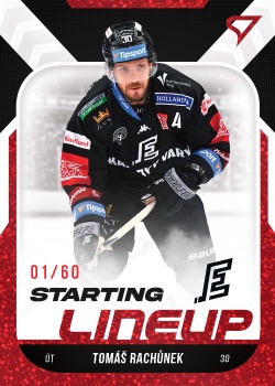 Tomas Rachunek Karlovy Vary Tipsport ELH 2022/23 SportZoo 2. serie Starting LINEUP 2nd PERIOD /60 #SL-72